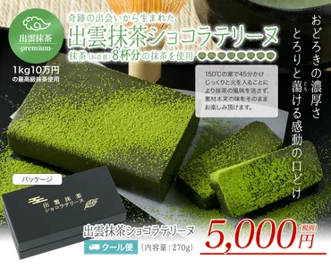 出雲の高級抹茶スイーツの専門サイトが登場「出雲抹茶専門店桃翠園」でショコラテリーヌなどを堪能!
