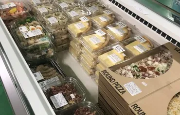 秋田県内初となるコストコ再販店のマート!小分け商品も多数販売されている