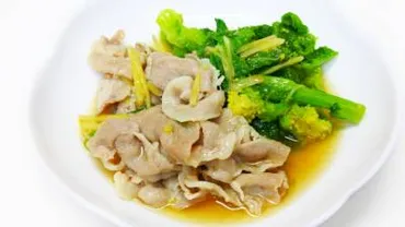 菜の花と豚肉のうま煮レシピ新谷友里江さん
