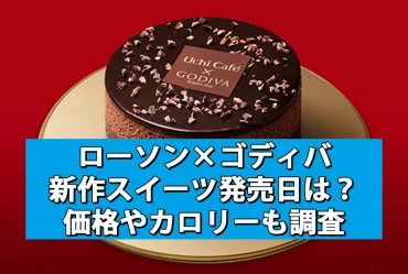 ローソン×ゴディバ新作スイーツまとめ!発売日やカロリー・糖質は?