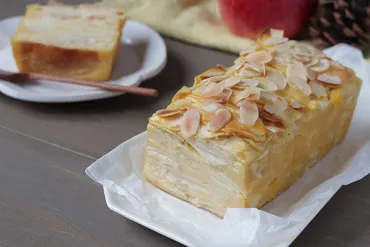 りんごの断面が美しいケーキ「ガトーインビジブル」(グルテンフリー)