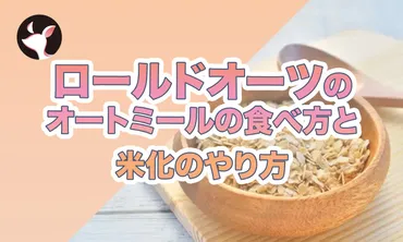 ロールドオーツのオートミールの食べ方と米化のやり方【レシピも紹介】 