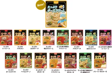 種チーズと粗挽きこしょう香る大容量パスタソース「たっぷりチーズクリーム」月日発売