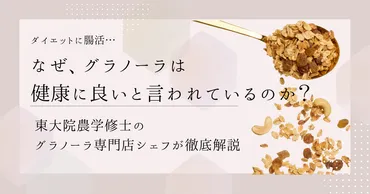 専門店が解説】グラノーラの効果やメリット・デメリットは?太る原因やダイエットについても徹底解説!–東京オーガニックスイーツフロムテラ