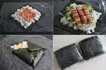 今話題の゛おにぎらず゛を作ってみた。じゃーまんキッチン