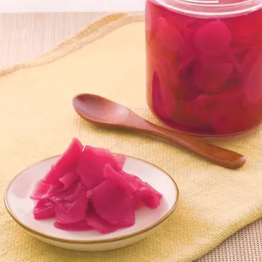 料理の彩りにも!新しょうがの梅酢漬けのレシピ動画・作り方