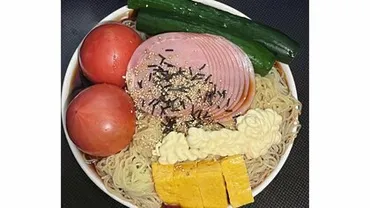 手抜きにも程がある（笑）」自分用に作った゛冷やし中華゛がやりたい放題