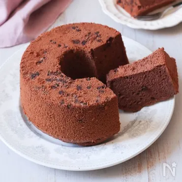 米粉でふわモチ♪チョコシフォンケーキ