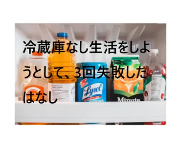 冷蔵庫なし生活をしようとして、3回失敗した話。そして現在は？！ 