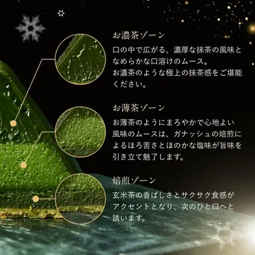 祇園辻利゛種類の抹茶゛を堪能する日本初の極上クリスマスケーキ「抹茶ショコラノエルプレミアム」が登場