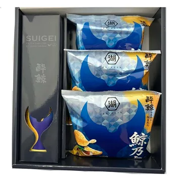 日本酒×ポテト酔鯨酒造鯨乃友あわせて旨みが華やぐセット純米吟醸酒+湖池屋ポテトチップスg×袋箱入【数量限定】