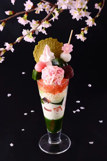伊藤久右衛門の さくら抹茶パフェはいつから？セブンイレブンとのコラボも！(パフェ、抹茶、スイーツ？)伊藤久右衛門の春限定「さくら抹茶パフェ」とコンビニスイーツ