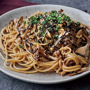 名店sioの【無限きのこパスタ】 塩昆布でワンランク上の味