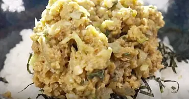 家事ヤロウ》渡邊元美「鯖フレークなめろう丼」