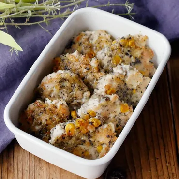 お弁当にも!ゆかりチーズの鶏むねつくね【作り置き】