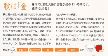 秋の薬膳 ～白い食べ物で潤し・気を補い巡らせよう～】 