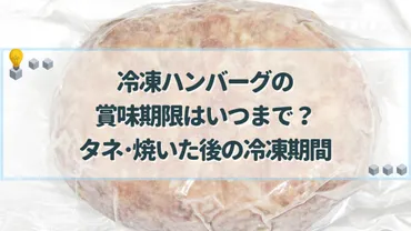 冷凍ハンバーグの賞味期限はいつまで?タネ・焼いた後の冷凍期間