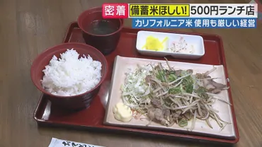 コメ不足でも『円ランチ』続けたい「備蓄米」求め走る店主に密着「おいしい古古米食べてもらいたい」(プライムオンライン)