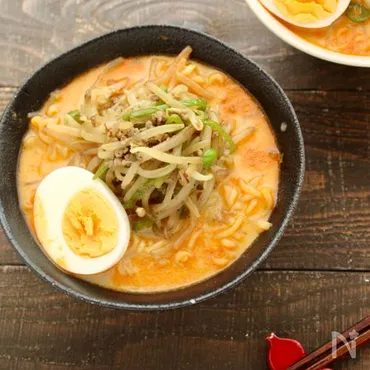 辛ラーメンのアレンジ「豆乳担々麺」