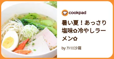 暑い夏！あっさり塩味✿冷やしラーメン✿ by ｱﾄﾘｴ沙羅 【クックパッド】 簡単おいしいみんなのレシピが392万品