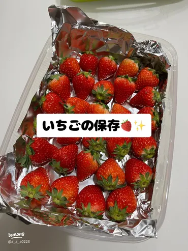 いちごを長持ちさせる保存法