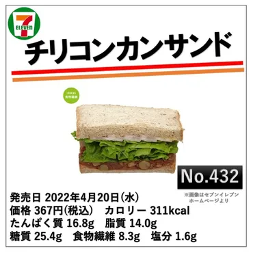 本日発売!311kcal】セブンイレブンのヘルシーパン新シリーズ!『マルチグレイン入りのパン』を使ったサンドは注目テイストのチリコンカン! : コンビニダイエットラボ