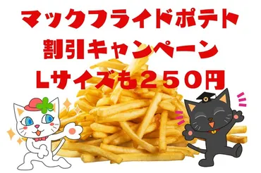 マクドナルド】ポテト250円(8/21~9/1)・ナゲット15ピース490円(8/29まで) 夜マック「ポテナゲ」と、どちらがお得?