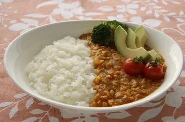大豆ミートのキーマカレー