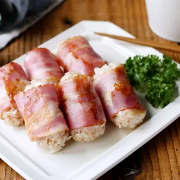 お弁当にも！チーズベーコン巻きおにぎり 