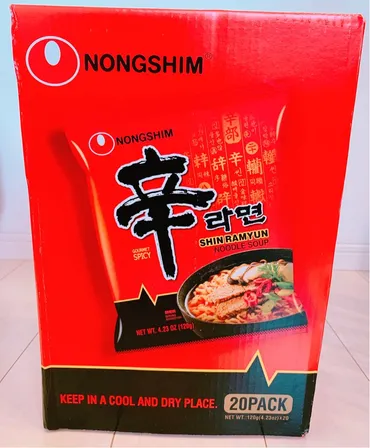 韓国ラーメン】コストコで大量に買った辛ラーメンをアレンジして食べてみた。