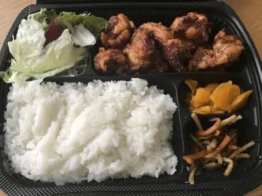 倉敷堀南『赤から』ランチに鶏のから揚げ弁当とピリ辛カツ丼テイクアウト!