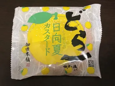 どら一日向夏カスタード(ハタダ)は爽やかな酸味といろんな甘さのコクを楽しめる美味しいどら焼きでした!