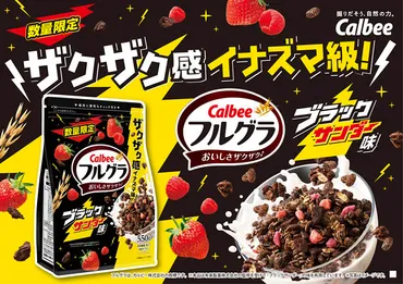 ブラックサンダー×フルグラ – ザクザク感イナズマ級の「フルグラ® ブラックサンダー味」全国発売 