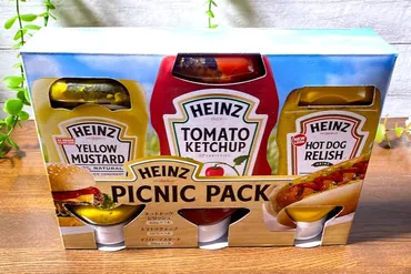コストコ【ハインツピクニックパック】HEINZの3本セットのホットドッグレリッシュは単品購入したい位美味しいです。