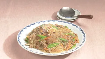豚ひき肉と春雨の辛み炒め