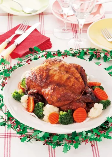 コストコの丸ごとチキンでクリスマスパーティー!ムードを高める盛り付けのコツ