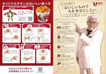 KFCのオリジナルチキン攻略！部位別の特徴と食べ方、味変の秘訣とは？（食べ方ガイド？）KFCオリジナルチキンの部位別食べ方ガイド：部位ごとの特徴と、美味しく食べるためのコツを徹底解説！