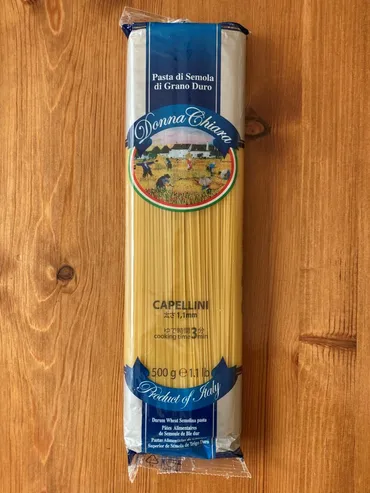 業務スーパーのカッペリーニ1.1ｍｍはさっと茹で上がり時短で料理が完成！ 