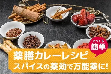 薬膳カレーの簡単レシピ┃スパイスの薬効で万能薬に！ 