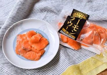 業務スーパーの冷凍刺身。「サーモントラウト」で作る贅沢ごはん
