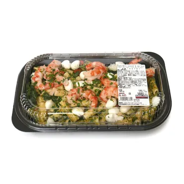 コストコの新作パスタ『トルティリオーニ シュリンプ＆スピナッチ』ってどんな味？（エビ、ほうれん草、モッツァレラチーズ）コストコの新商品！エビとほうれん草がたっぷり、オイルベースのパスタ