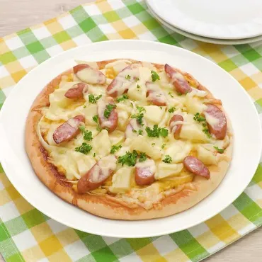 生地から手作り♪ じゃがいもとソーセージのマヨタマピザのレシピ動画・作り方 