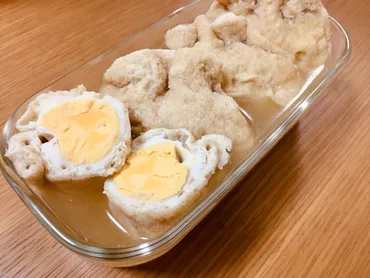 しっとり♪ うまみをたっぷり含んだ「卵巾着のコンソメ煮」#今日の作り置き