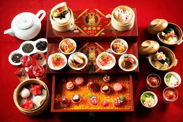 苺゛スイーツ＆点心の飲茶チャイニーズアフタヌーンティー、ANAインターコンチネンタルホテル東京で 