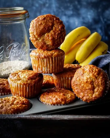 バナナピーナッツバターマフィン 