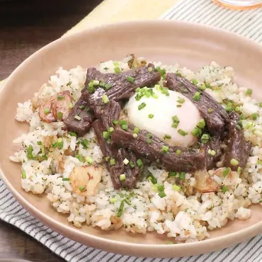 ボリューム満点！ ハラミのガリバタライスのレシピ動画・作り方 