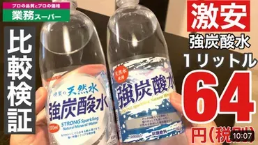 業務スーパーの炭酸水】コスパ最強!ハレーインク炭酸水の魅力とは?(値段、サンガリア