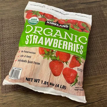 コストコの冷凍フルーツ!オーガニックストロベリー