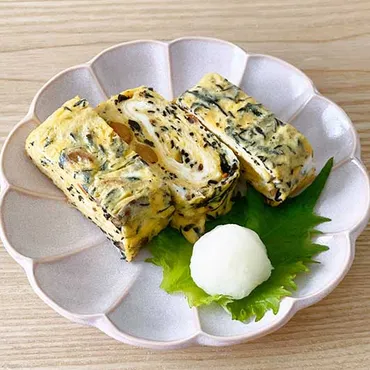 ミネラルたっぷり！「おかず畑 おばんざい小鉢 ひじき煮」入り卵焼き 