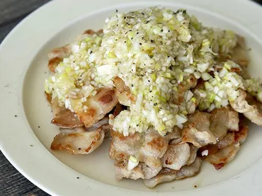 豚バラのネギ塩レモン 